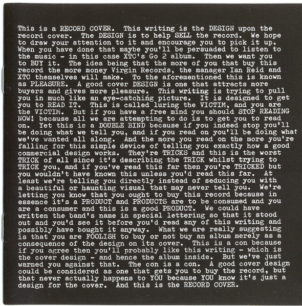 XTC – Go 2 CD, Album, Réédition