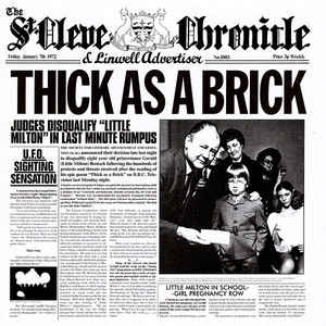 Jethro Tull ‎– Thick As A Brick (The 2012 Steven Wilson Stereo Remix)  CD, Album, Réédition, Remasterisé, Stéréo, Remix