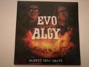 Evo / Algy ‎– Damned Unto Death  Vinyle, 12 ", mini-album, édition limitée, éclaboussures blanches / rouges