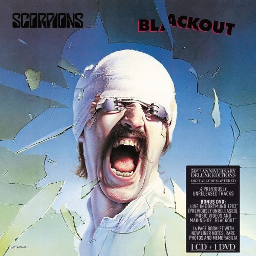 Scorpions – Blackout  CD + DVD, Album, Réédition, Remasterisé, Édition Deluxe, Digipack