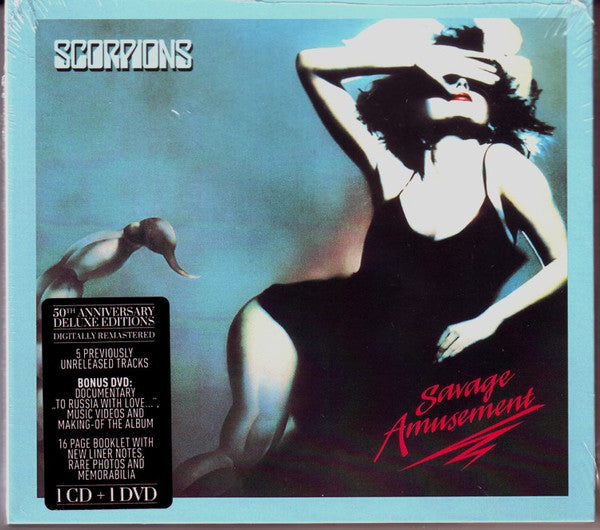 Scorpions – Savage Amusement  CD + DVD, Album, Réédition, Remasterisé, Édition de luxe, Digipack