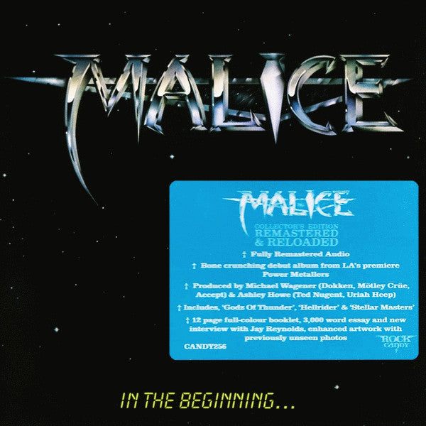 Malice – In The Beginning  CD, Album, Réédition, Remasterisé