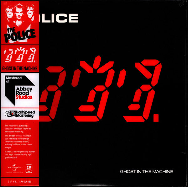 The Police ‎– Ghost In The Machine  Vinyle, LP, Album, Édition Limitée, Réédition, Remasterisé, Half Speed Mastered