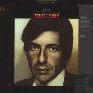 Leonard Cohen ‎– Songs Of Leonard Cohen  Vinyle, LP, Album, Réédition, 180 grammes