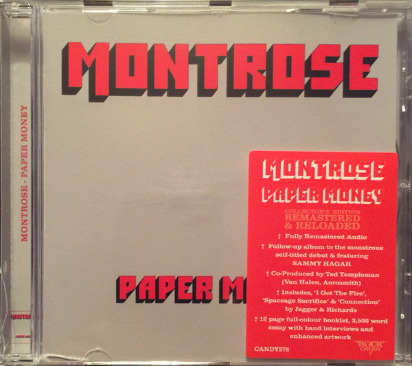 Montrose – Paper Money  CD, Album, Réédition, Remasterisé