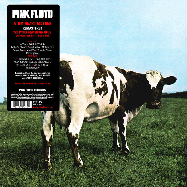 Pink Floyd – Atom Heart Mother  Vinyle, LP, Album, Réédition, Remasterisé, Stéréo, 180 Grammes, Gatefold (US)