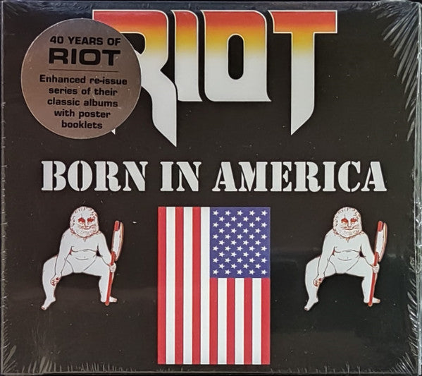 Riot – Born In America  CD, Album, Réédition, Remasterisé, Digisleeve