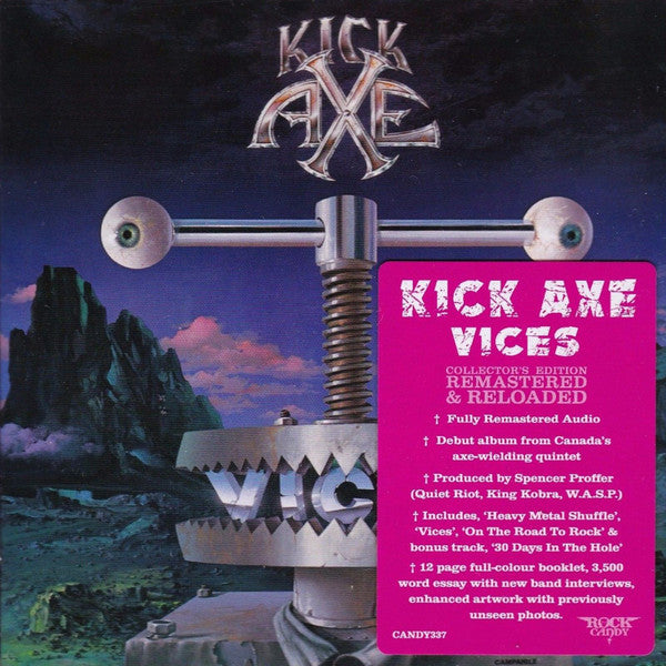 Kick Axe – Vices  CD, Album, Réédition, Remasterisé