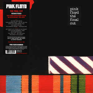 Pink Floyd ‎– The Final Cut  Vinyle, LP, Album, Réédition, Remasterisé, 180g Gatefold