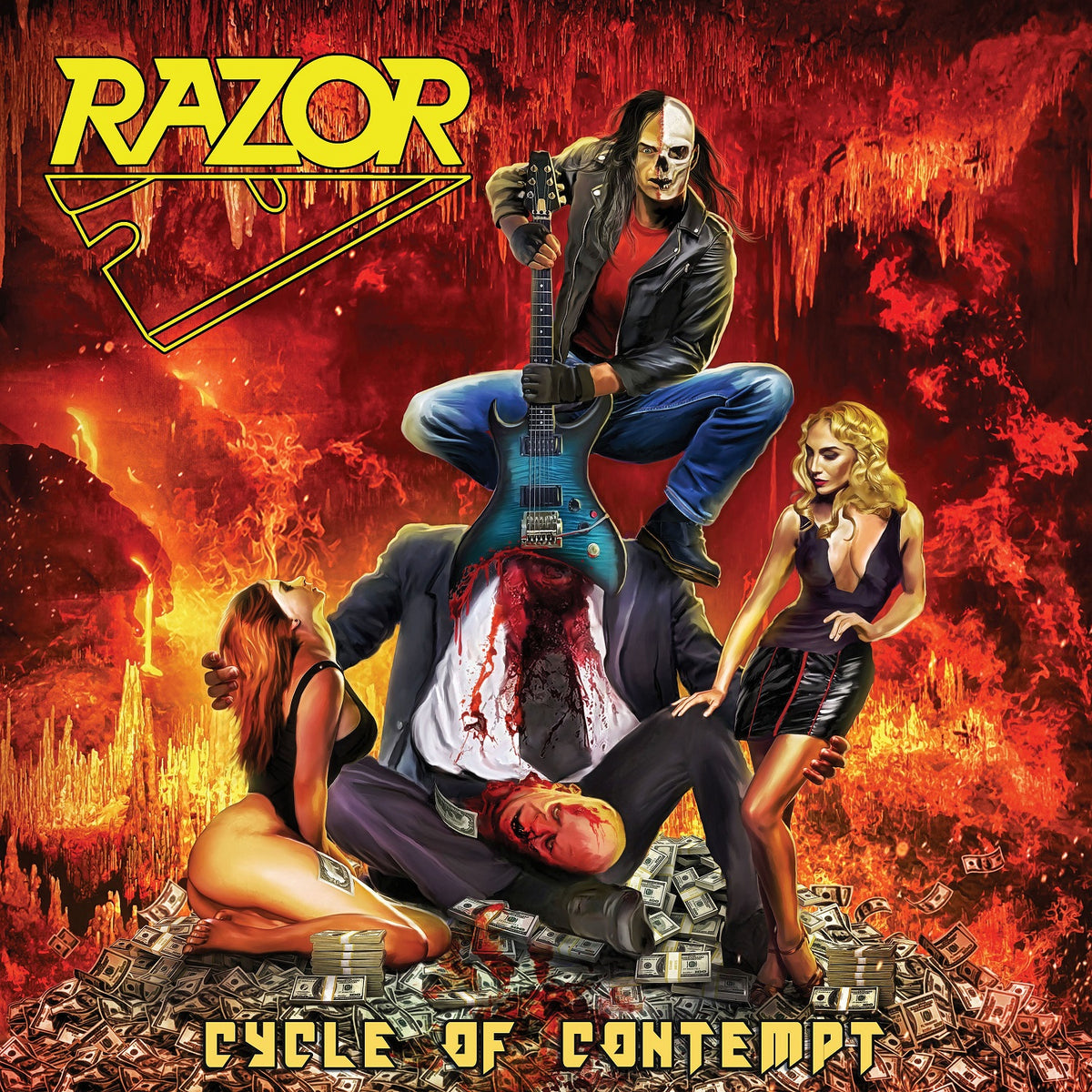 Razor – Cycle Of Contempt  Vinyle, LP, Album, Jaune Néon