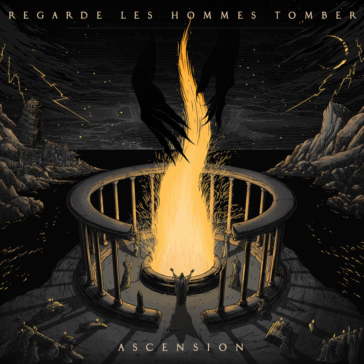 Regarde Les Hommes Tomber ‎– Ascension  2 x  Vinyle, LP, Album, Édition Limitée, Yellow Transparent