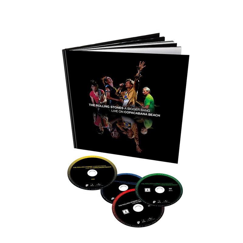 The Rolling Stones ‎– A Bigger Bang - Live On Copacabana Beach   2 × SD-Blu-Ray, Album + 2 × CD, Album, Édition Limitée, Remasterisé, Remixé + Spectacle Bonus à Salt Lake City