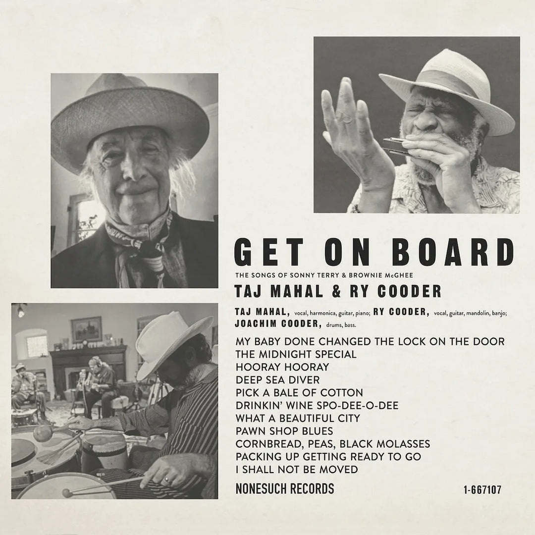Taj Mahal &amp; Ry Cooder – Get On Board - The Songs Of Sonny Terry &amp; Brownie McGhee  Vinyle, LP, Album