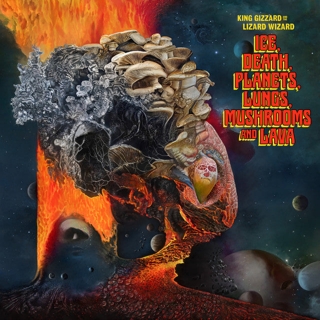 King Gizzard And The Lizard Wizard – Ice, Death, Planets, Lungs, Mushrooms And Lava  2 x Vinyle, LP, Album, Recycled Black Wax
