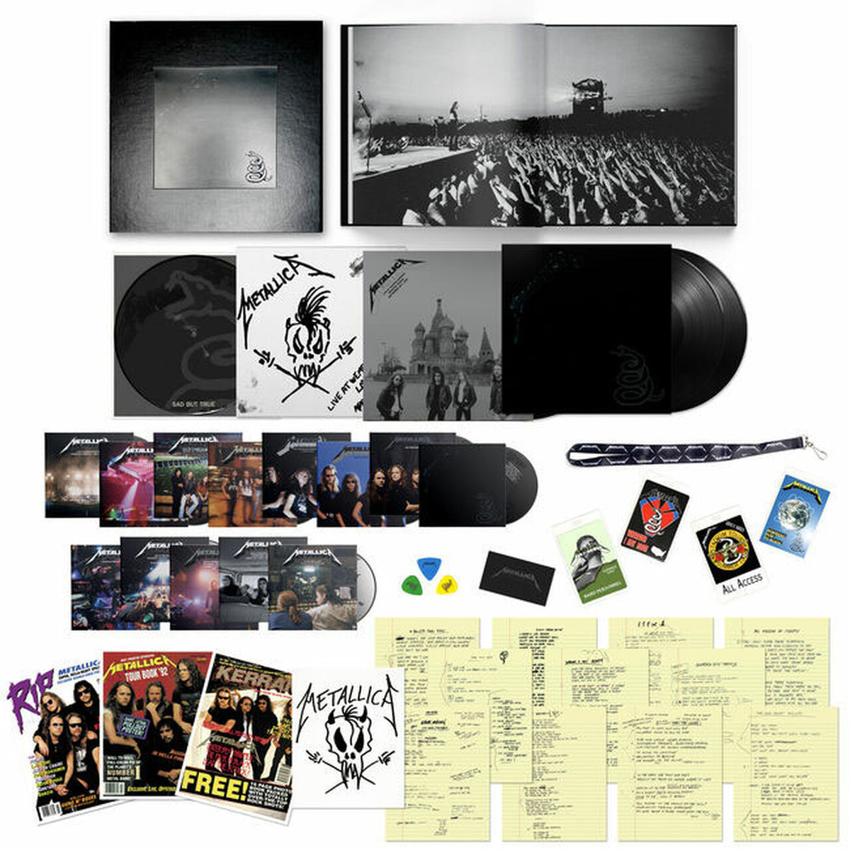 Metallica – Metallica  5 x Vinyle, LP + 14 x CD + 6 x DVD, Coffret, Album, Édition Deluxe