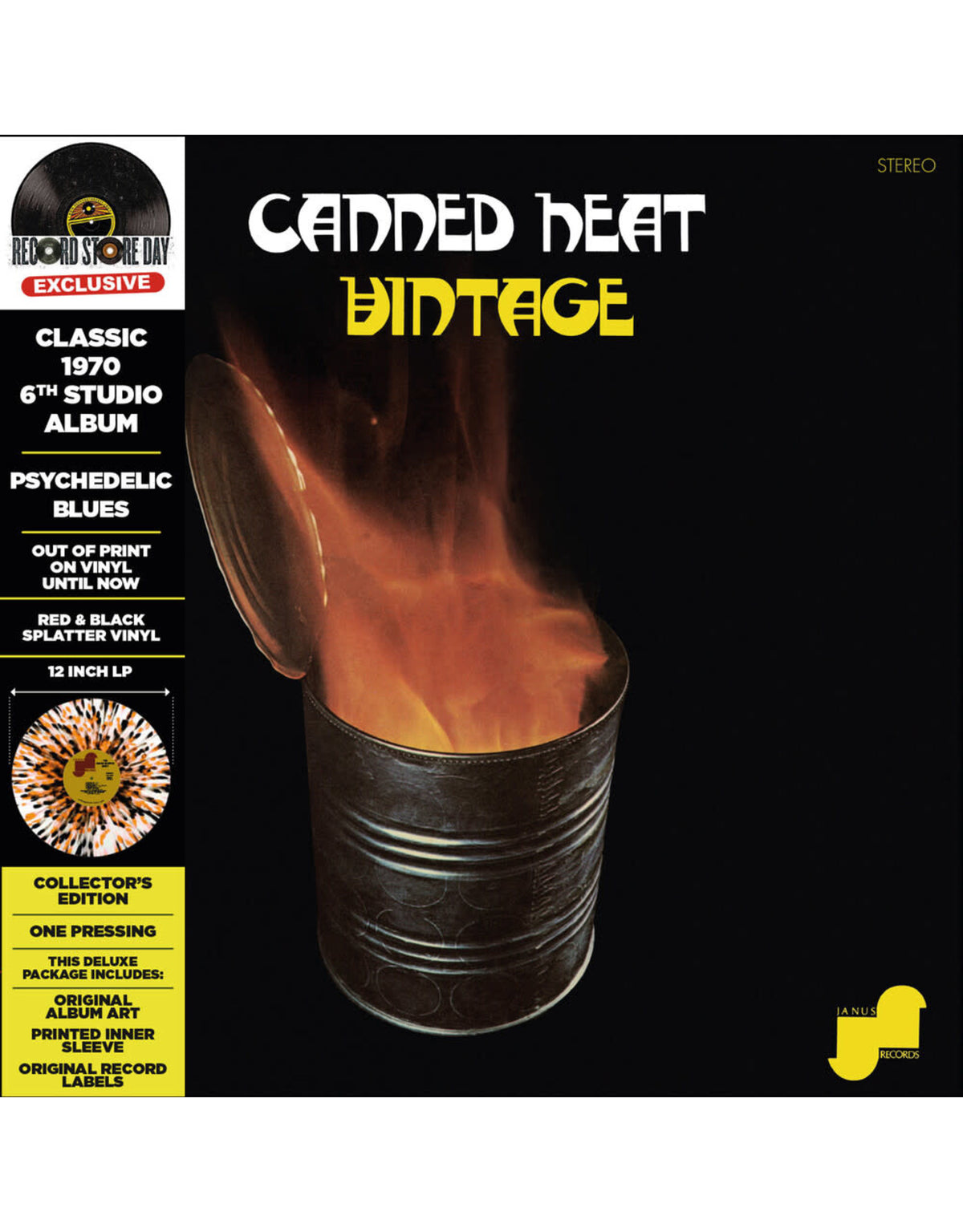 Canned Heat - Vintage Vinyle, LP, Album, Splatter