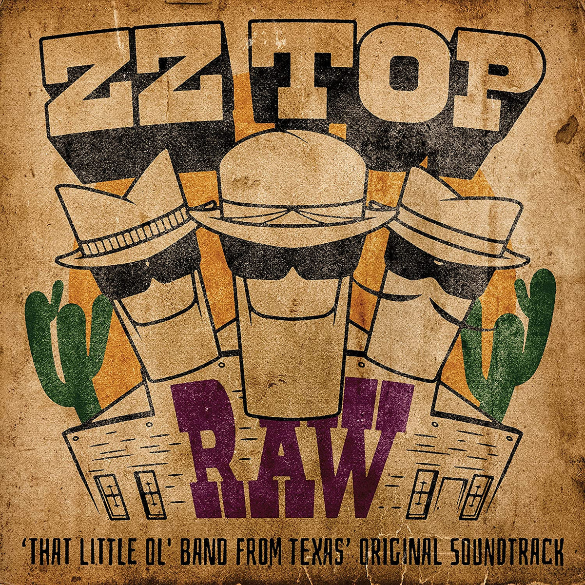 ZZ Top – Raw ('That Little Ol' Band From Texas' Original Soundtrack)  Vinyle, LP, Album, Ghostly Grey