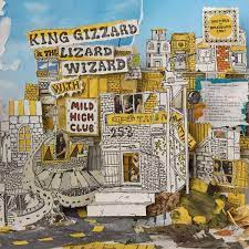 King Gizzard & The Lizard Wizard With Mild High Club – Sketches Of Brunswick East  Vinyle, LP, Album, Réédition, Stéréo, Jaune Avec Blue [Sky] Splatter