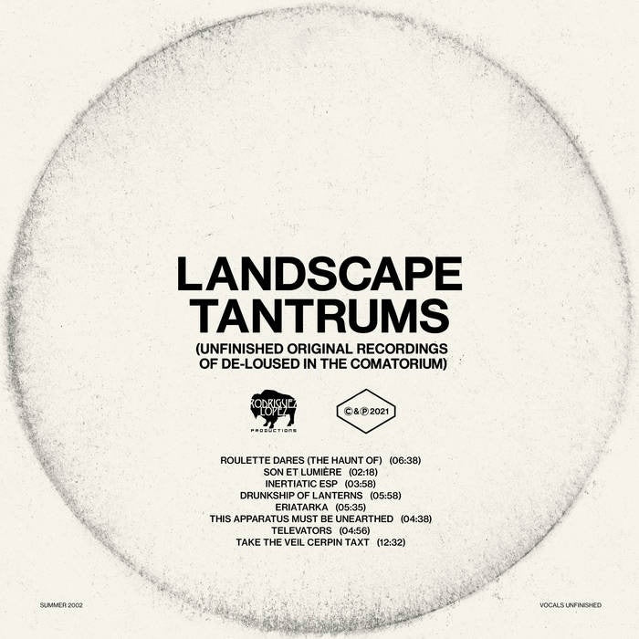 The Mars Volta – Landscape Tantrums (Unfinished Original Recordings Of De-Loused In The Comatorium) Vinyle, LP, Album, Remasterisé