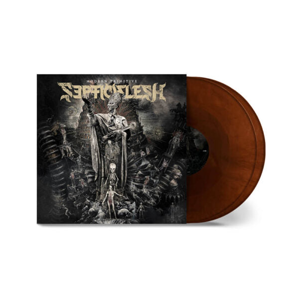 Septicflesh – Modern Primitive 2 x Vinyle, LP, Album, Édition Limitée, Transparent Brown & Black Marble