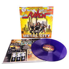 Raven  ‎– Metal City  Vinyle, LP, Album, Violet