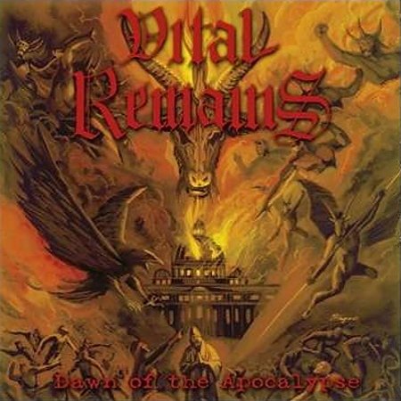 Vital Remains – Dawn Of The Apocalypse  Vinyle, LP, Album, Édition Limitée, Réédition, Orange/Gold Swirl